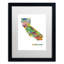 « california state map-1 », impression encadrée encadrée-17983262-19302496