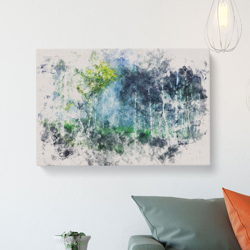 Wonderous Birch Tree Forest - Wrapped Canvas Print, 35cm H x 50cm W x 3cm D