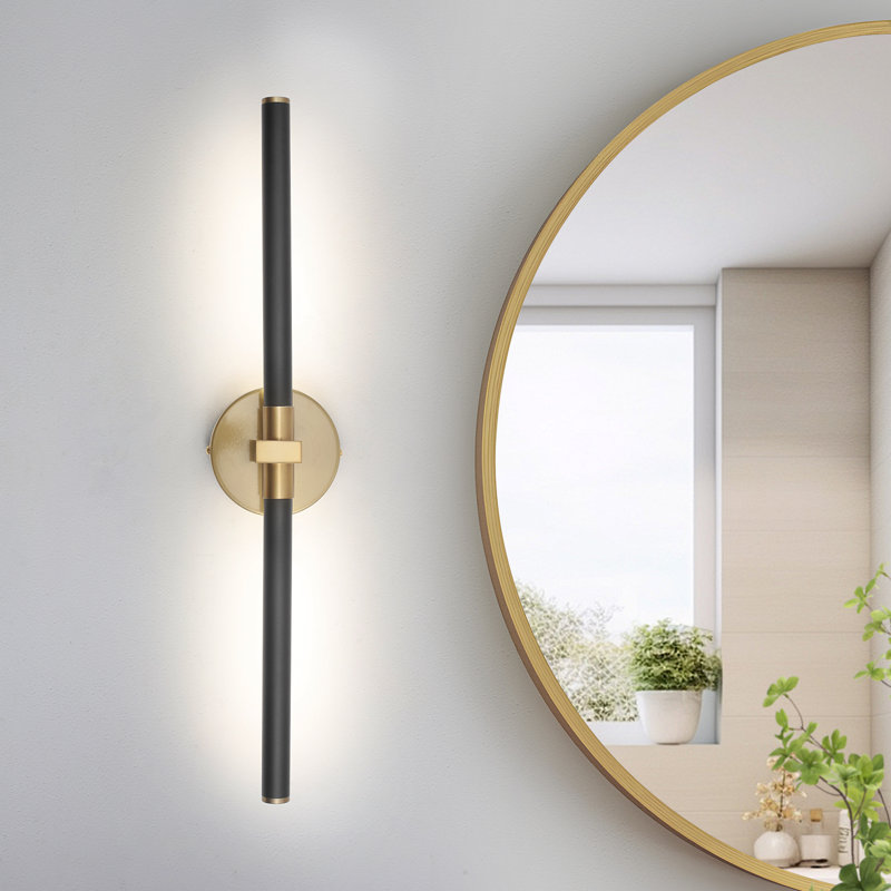Jaiman 2-Light 24'' LED  4000K Vanity Light Bath Bar for Bathroom , Gold
