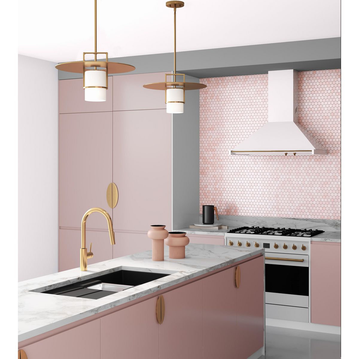 Cinder Single Light Etched Glass Dimmable Pendant, Brushed Bronze