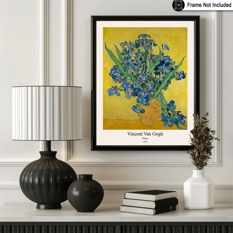 Van Gogh - Iris No3, Unframed, Poster, 12"H x 16"W