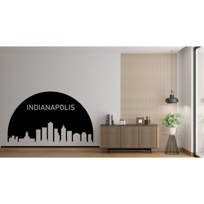 Autocollant mural Indianapolis City Skyline Arch Indianapolis Indiana vinyle autocollant Home Decor tête de lit décalque salon bureau 179LU