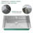 Diamond 35'' L Single Bowl Stainless Steel Kitchen Sink