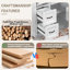 Meuble-lavabo autoportant 36 po - Bois massif / Armoire en bois massif avec lavabo, tiroir rabattable et tablette réglable-133706206