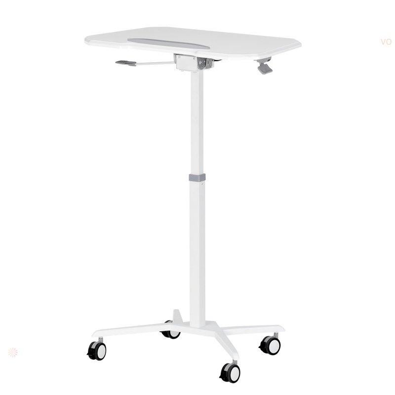 Support pour ordinateur portable blanc avec support à hauteur réglable et inclinable Techni Mobile