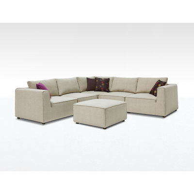 Louis Upholstered Sectional Right Hand Facing