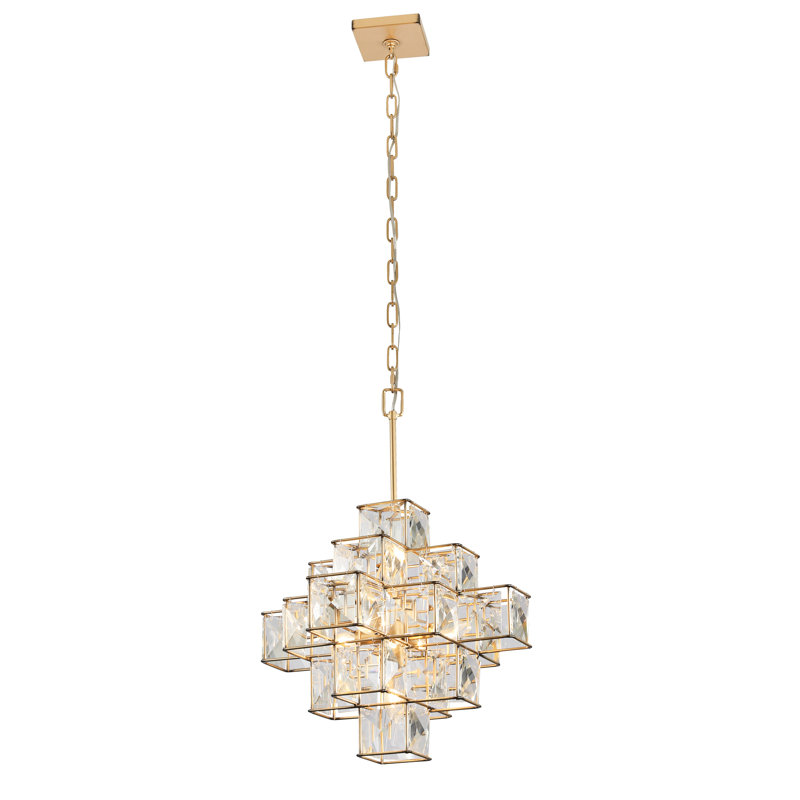 Luminaire suspendu cubique 6 lumières