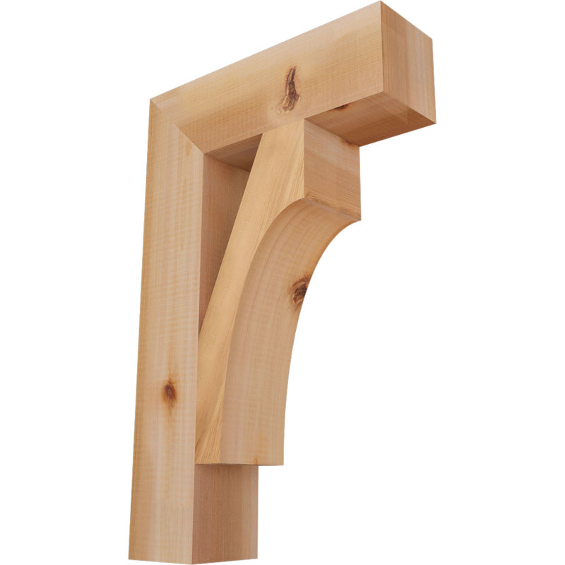 Support Westlake Block, Cèdre rouge de l'Ouest (lisse), H 22 po x l 3,5 po x P 14 po