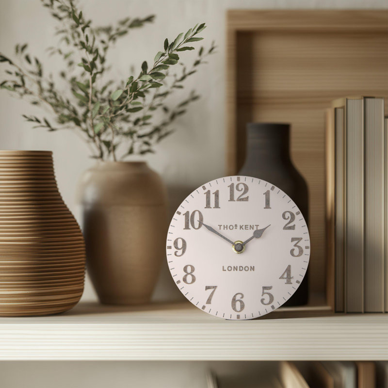 Arabic Mantel Clock Shy 6", Pink