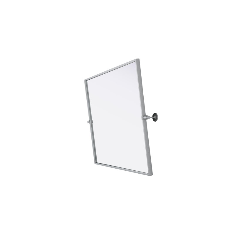 Amoura Pivot Mirror, Silver, 30" x 27"