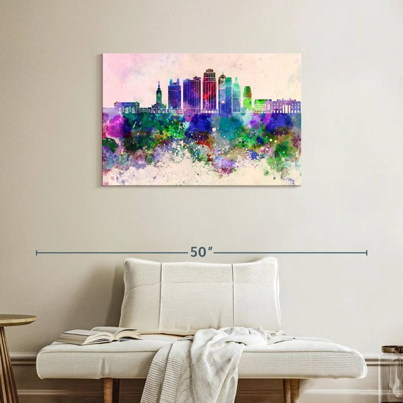 Kansas City, 24" H x 36" W
