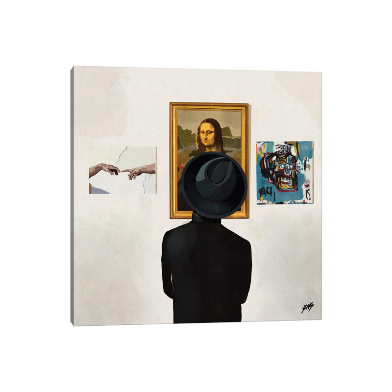 Art Enthusiast par Bria Nicole - impression d'art graphique, H 26 po x l 26 po x P 1,5 po, Toile tendue, Pas de tapis