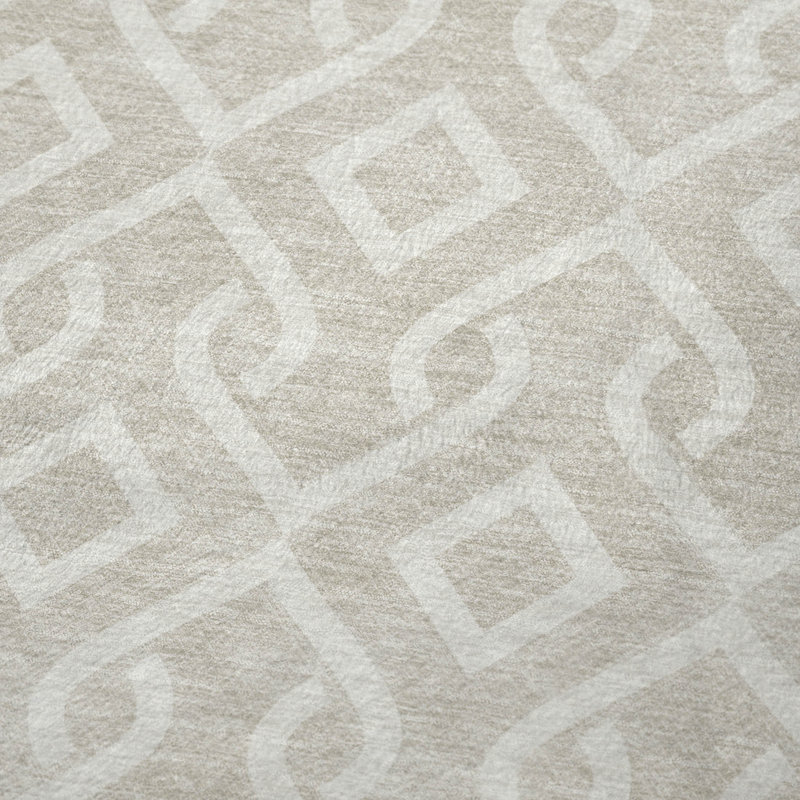 Jeté géométrique Addison Sherpa ASB621, Beige