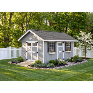 Riverside 10 ft. W x 12 ft. D Wood Storage Shed