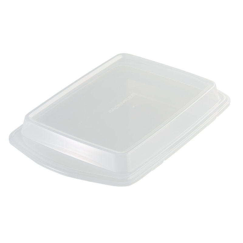 Silver Nonstick 3-Piece Bakeware Set with Lid