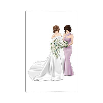 «Bride & Maid Of Honor» par Elza Fouche - Toile tendue avec châssis sur toile