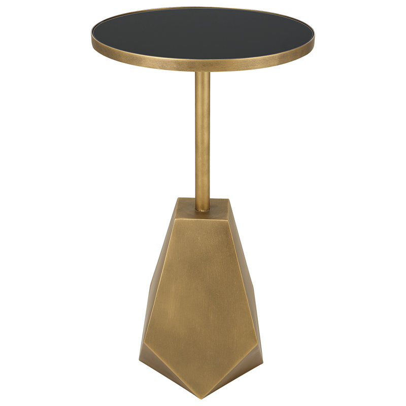 Glass Top End Table