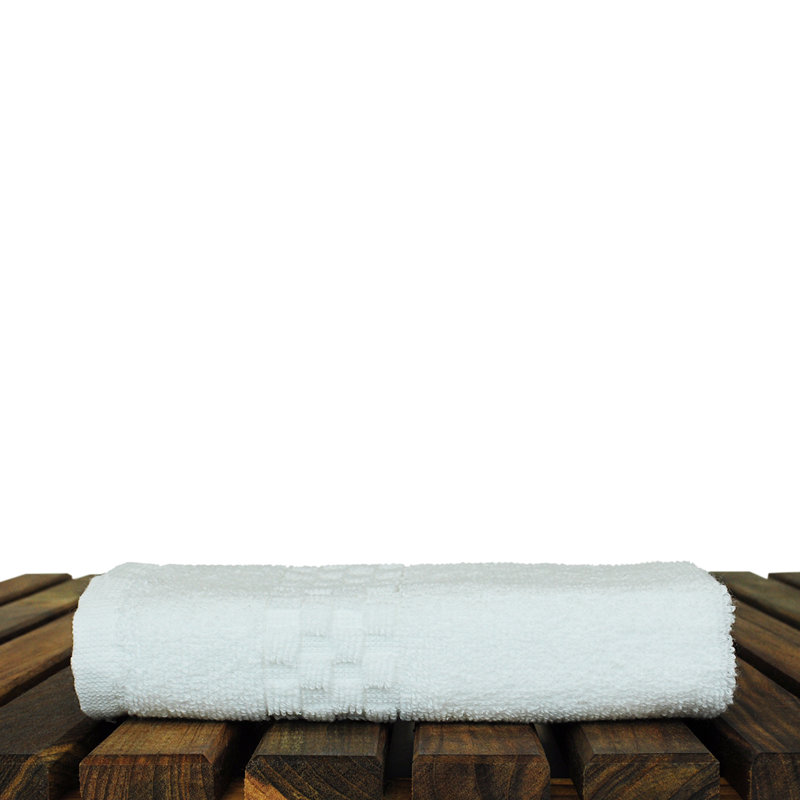 Ensemble de serviettes de toilette en coton à carreaux 6 pièces 100% Wellston