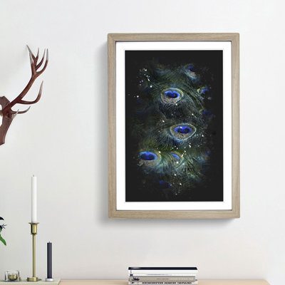 The Feathers of a Peacock - Framed Print