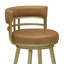 Tabouret de bar pivotant Sorrento, sans accoudoirs, en métal, hauteur comptoir ou bar-1313530397-1313530399