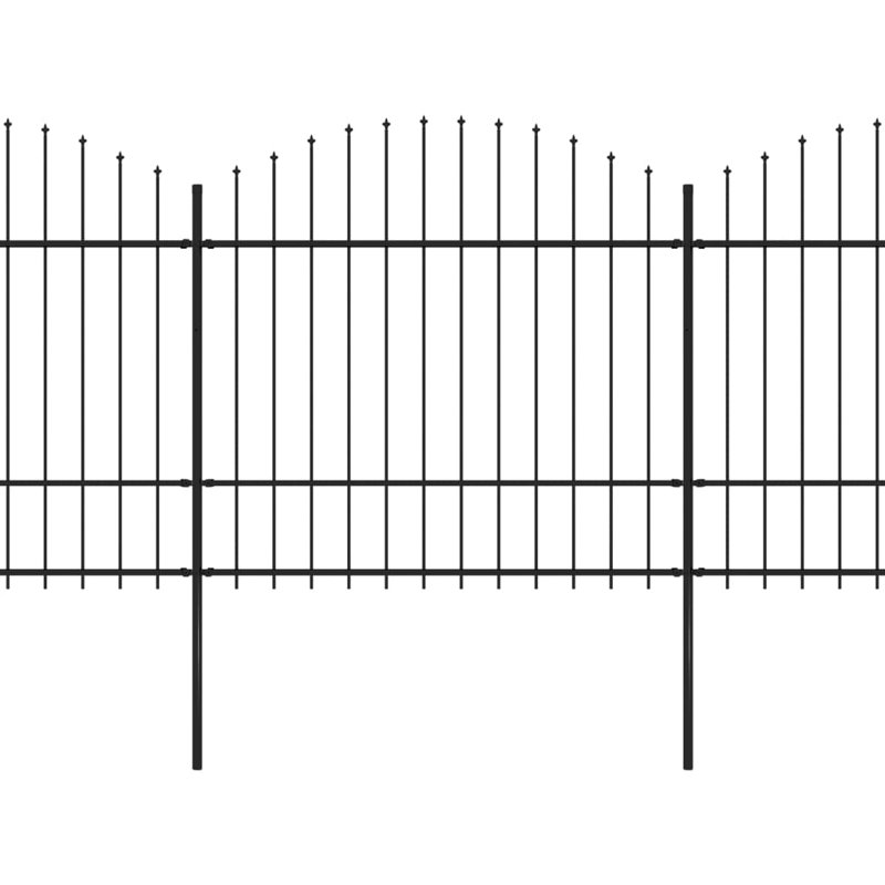 Jarrodd Black Metal Fence Panels