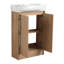 Meuble-lavabo autoportant avec lavabo et support de rangement-78666456