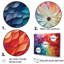 Multicolor Op Art Symmetometric Illusions - ensemble d'art mural Op-107767317-107767323