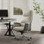 Ensemble de 3 chaises de bureau en cuir