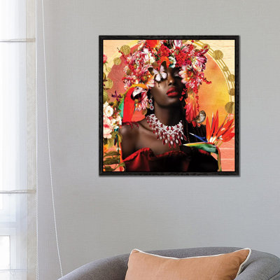 Rubies Blooming In The Garden by Yvonne Coleman Burney - Print on Canvas