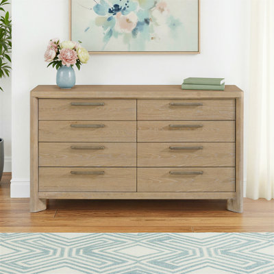 Commode en bois massif 8 tiroirs Juliano