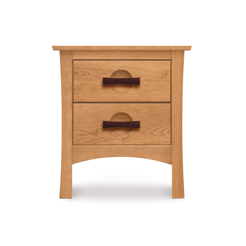 Berkeley 2 - Drawer Solid Wood Nightstand, Natural Cherry