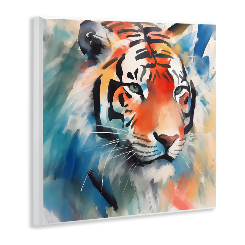 Bold Modern tiger Wall Plaque Art by Walker Noble