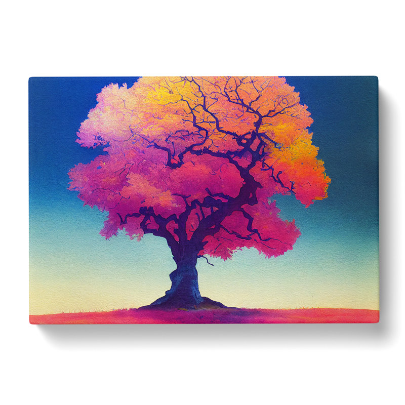 Stellar Oak Tree - Wrapped Canvas, 40cm H x 60cm W x 3cm D