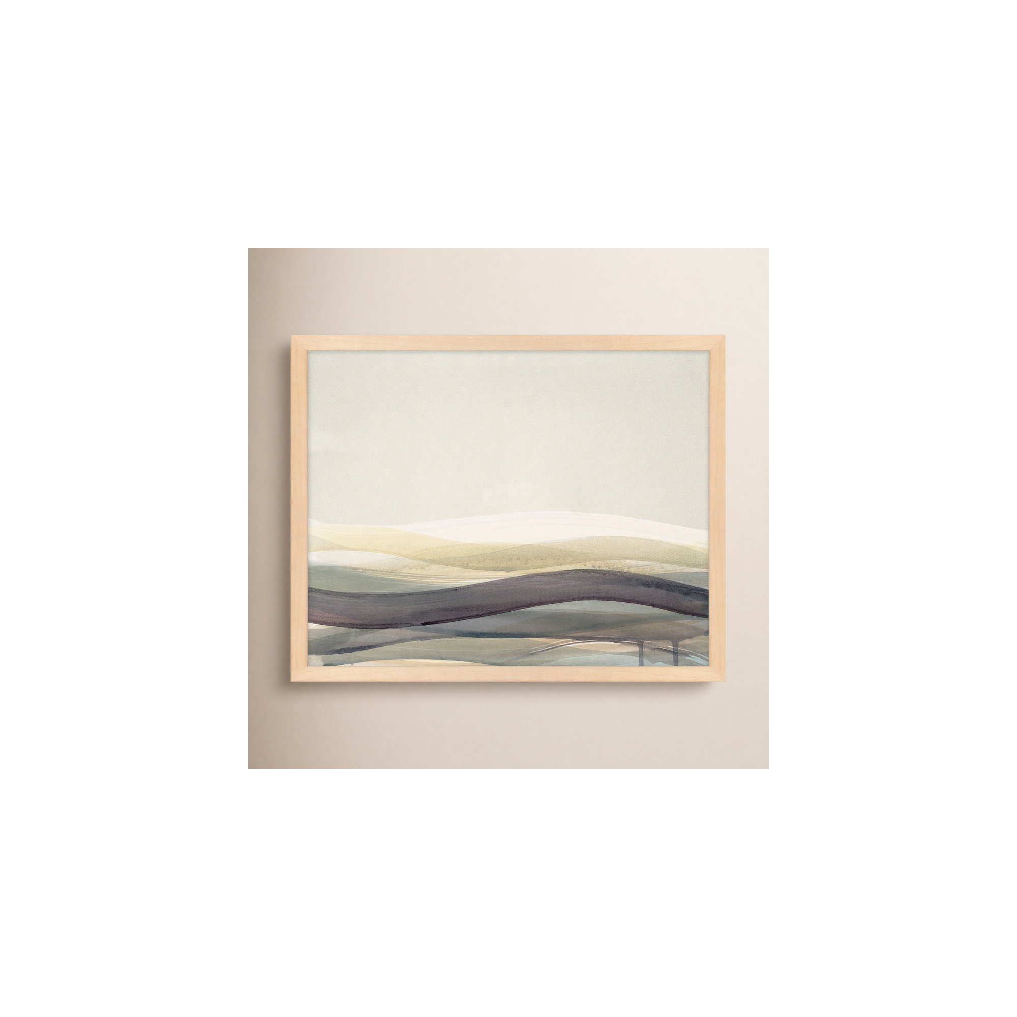 Preliminary II by Beth James, Maple Framed, 30" W x 24" H