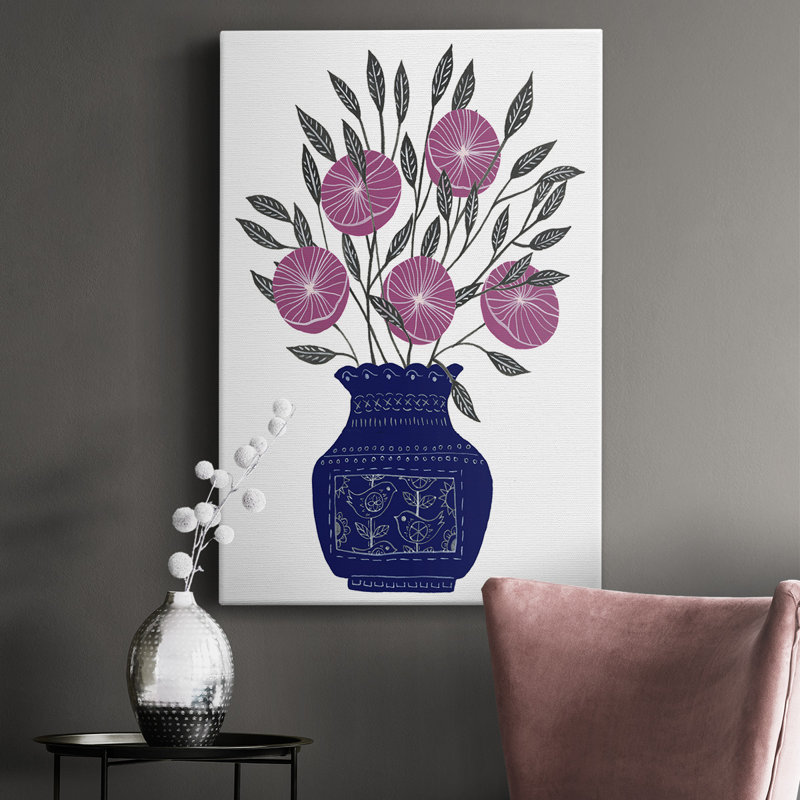 «Painted Vase IV», impression sur toile tendue, L 16 po x H 27 po