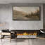 «Serene Abstract Landscape Extra Large», reproduction d'art sur toile encadrée-106766837-111696466