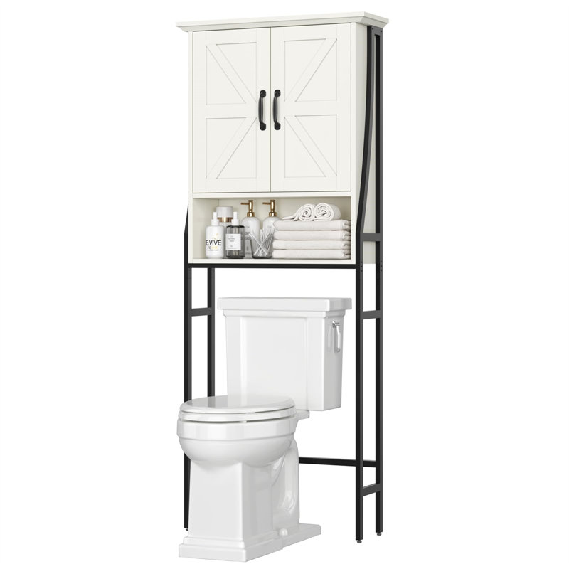 Armoire de rangement au-dessus de la toilette, tablette réglable, peu encombrante, Espresso