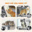 Tour pour arbre à chat 54 po avec poteaux à griffer, condos pour chat, gris clair-398512944-398512939