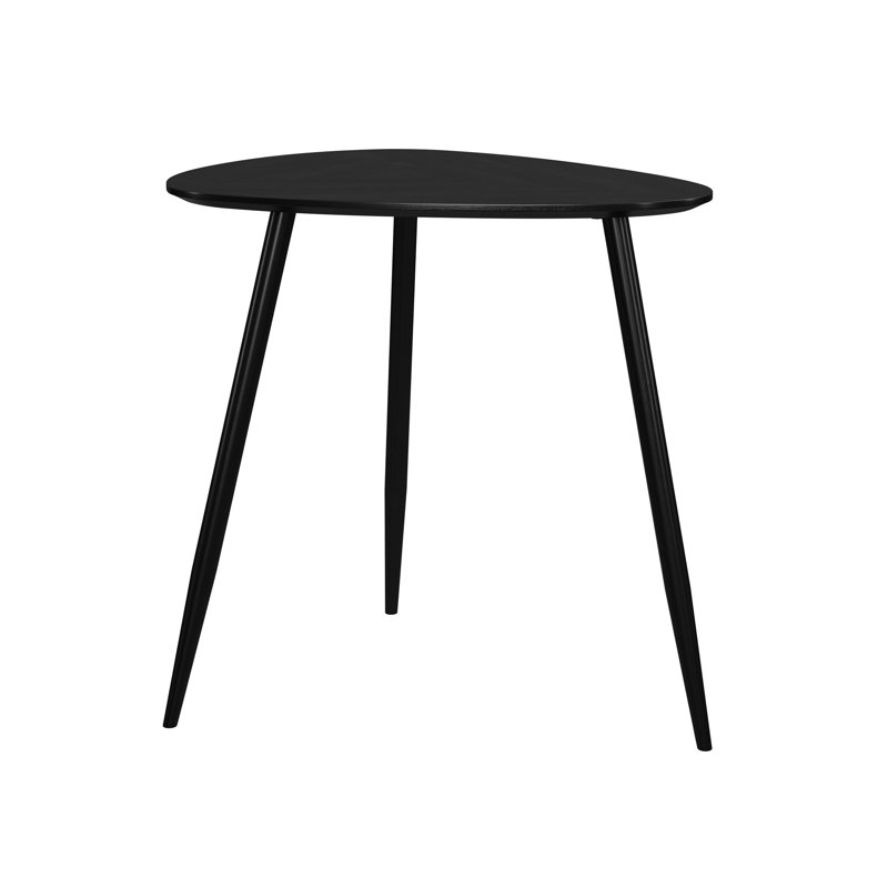 Triangular Solid Wood End Table, 20.05" H x 20.08" L x 16" W