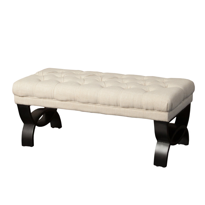 Hilton Ottoman, Light Beige Fabric