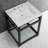 Quadras Ceramic Rectangular Console Bathroom Sink with Overflow-49617703-49610566