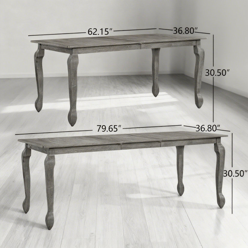 Table de salle à manger extensible, Noyer