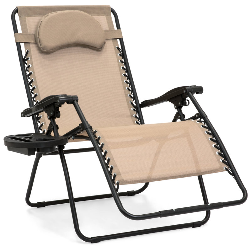 Dannunzio Folding Zero Gravity Chair, Beige