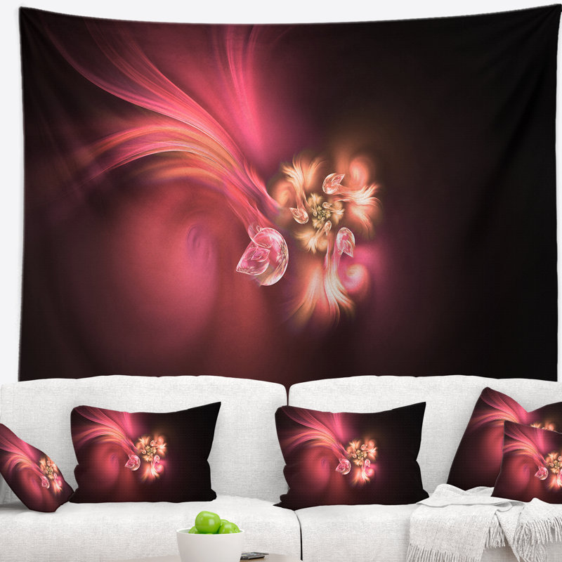Tapisserie florale florale, H 78 po x l 92 po