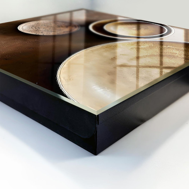 Key cabinet for wall, Opens to the right, 30x30x5, Black, Three brown bowls on a textured background, 