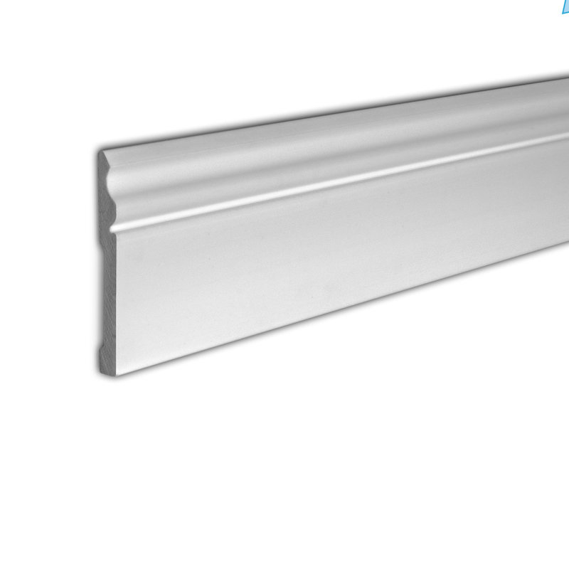 WM 163E 5-5/8 in x 1/2 in x 96 in Plain Recycled Polystyrene Base Moulding Pro PK 48 LF