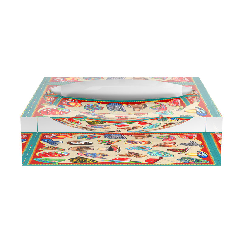 Gallon Hat XOXO Acrylic Candy Catchall Dish, 8"W x 8"D x 2"H