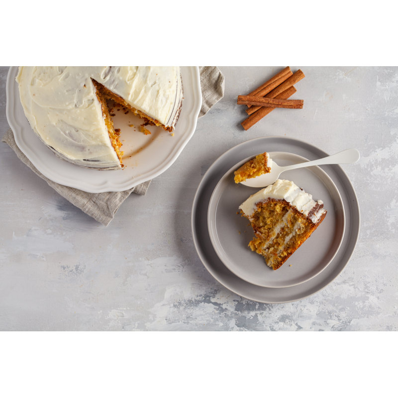 Vegan Carrot Cake by Vaaseenaa - Wrapped Canvas Print, 30cm H x 46cm W