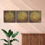 Ensemble de 3 mandalas dorées sur toile-1158918449