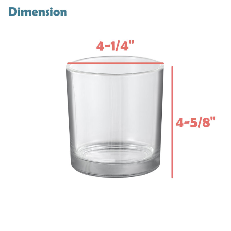 4.625'' H Glass Tabletop Hurricane, 2, 4.625" H x 4.25" W x 4.25" D